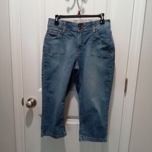 Riders By Lee Blue Denim Capri Pants Size 10M